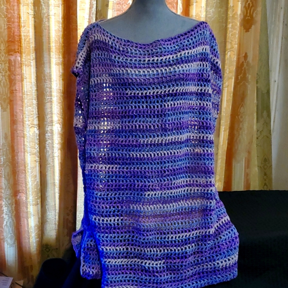 Handmade crochet beach cover up